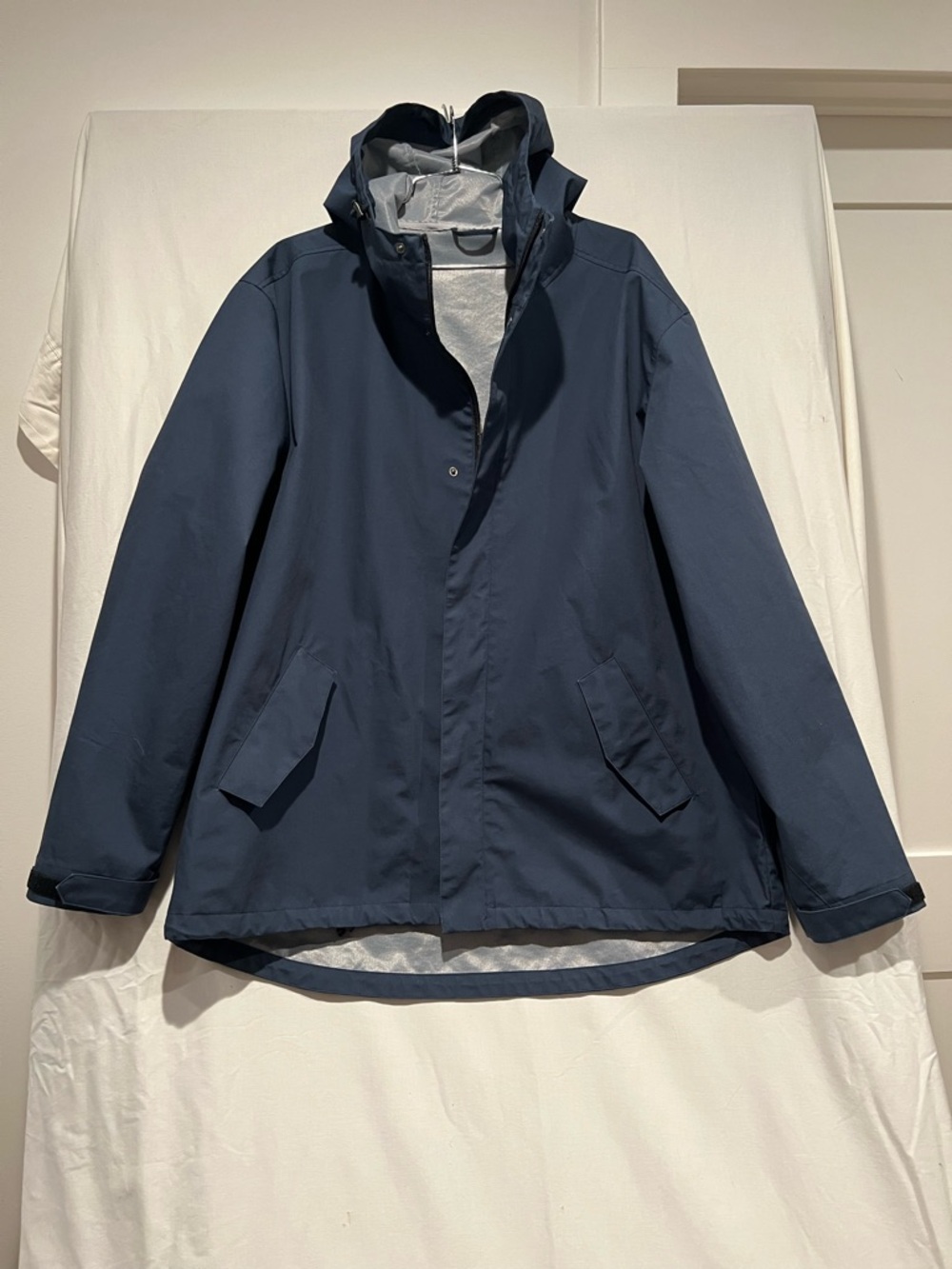 Line of Trade Navy Rain Jacket Hooded Waterproof Coat XXL